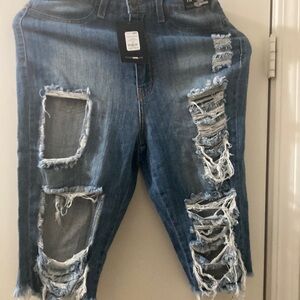 Womens ripped shorts